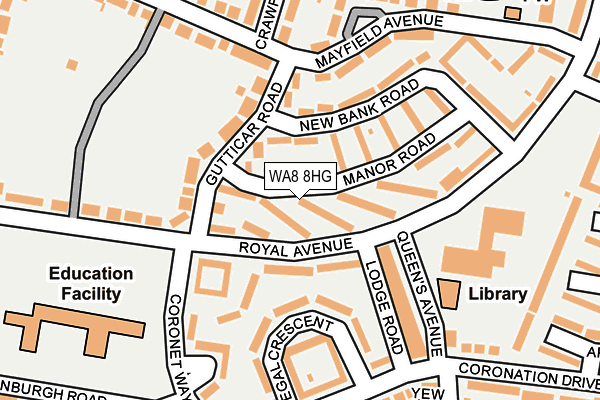 WA8 8HG map - OS OpenMap – Local (Ordnance Survey) WA8 8HG map - OS OpenMap – Local (Ordnance Survey)