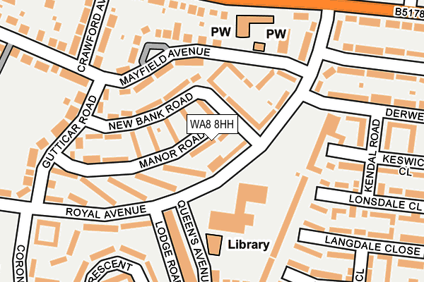 WA8 8HH map - OS OpenMap – Local (Ordnance Survey) WA8 8HH map - OS OpenMap – Local (Ordnance Survey)