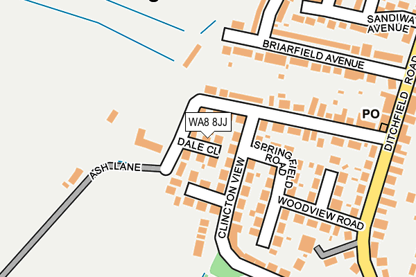 WA8 8JJ map - OS OpenMap – Local (Ordnance Survey) WA8 8JJ map - OS OpenMap – Local (Ordnance Survey)