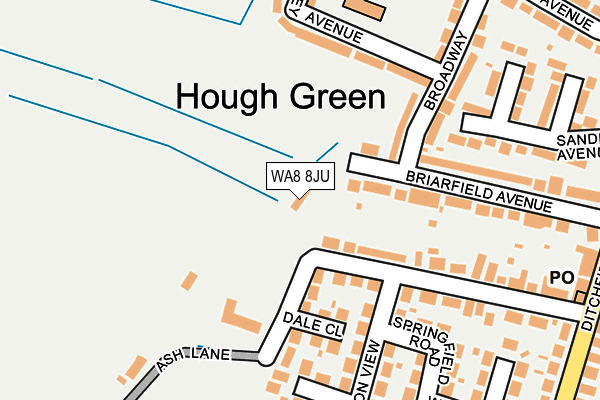 WA8 8JU map - OS OpenMap – Local (Ordnance Survey) WA8 8JU map - OS OpenMap – Local (Ordnance Survey)