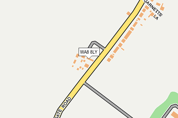 WA8 8LY map - OS OpenMap – Local (Ordnance Survey) WA8 8LY map - OS OpenMap – Local (Ordnance Survey)