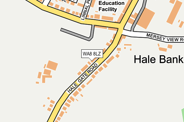WA8 8LZ map - OS OpenMap – Local (Ordnance Survey) WA8 8LZ map - OS OpenMap – Local (Ordnance Survey)