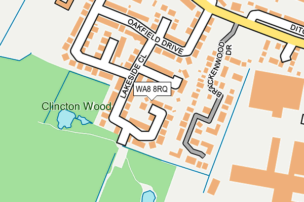 WA8 8RQ map - OS OpenMap – Local (Ordnance Survey) WA8 8RQ map - OS OpenMap – Local (Ordnance Survey)