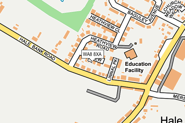 WA8 8XA map - OS OpenMap – Local (Ordnance Survey) WA8 8XA map - OS OpenMap – Local (Ordnance Survey)