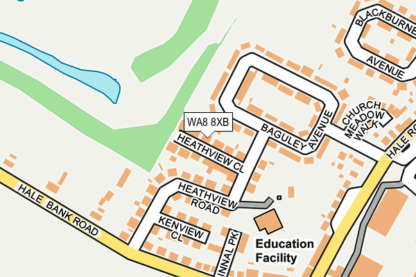 WA8 8XB map - OS OpenMap – Local (Ordnance Survey) WA8 8XB map - OS OpenMap – Local (Ordnance Survey)
