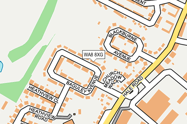 WA8 8XG map - OS OpenMap – Local (Ordnance Survey) WA8 8XG map - OS OpenMap – Local (Ordnance Survey)