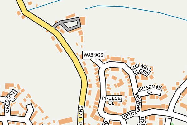 WA8 9GS map - OS OpenMap – Local (Ordnance Survey) WA8 9GS map - OS OpenMap – Local (Ordnance Survey)