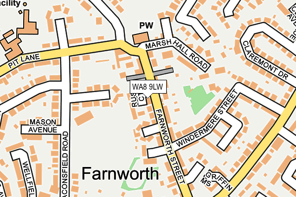 WA8 9LW map - OS OpenMap – Local (Ordnance Survey) WA8 9LW map - OS OpenMap – Local (Ordnance Survey)
