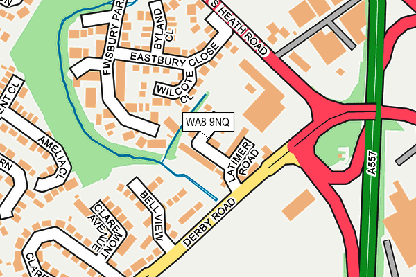 WA8 9NQ map - OS OpenMap – Local (Ordnance Survey) WA8 9NQ map - OS OpenMap – Local (Ordnance Survey)