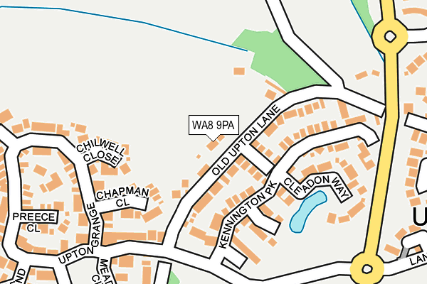 WA8 9PA map - OS OpenMap – Local (Ordnance Survey) WA8 9PA map - OS OpenMap – Local (Ordnance Survey)