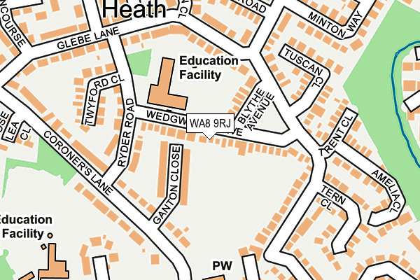 WA8 9RJ map - OS OpenMap – Local (Ordnance Survey) WA8 9RJ map - OS OpenMap – Local (Ordnance Survey)