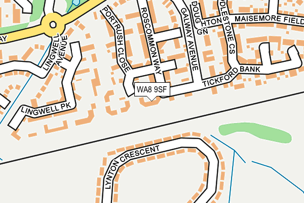 WA8 9SF map - OS OpenMap – Local (Ordnance Survey) WA8 9SF map - OS OpenMap – Local (Ordnance Survey)