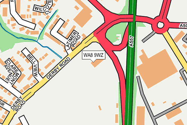 WA8 9WZ map - OS OpenMap – Local (Ordnance Survey) WA8 9WZ map - OS OpenMap – Local (Ordnance Survey)