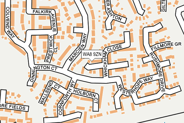 WA8 9ZN map - OS OpenMap – Local (Ordnance Survey) WA8 9ZN map - OS OpenMap – Local (Ordnance Survey)