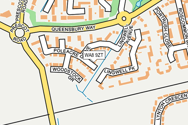 WA8 9ZT map - OS OpenMap – Local (Ordnance Survey) WA8 9ZT map - OS OpenMap – Local (Ordnance Survey)