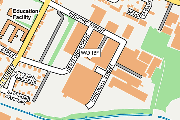 WA9 1BF map - OS OpenMap – Local (Ordnance Survey) WA9 1BF map - OS OpenMap – Local (Ordnance Survey)