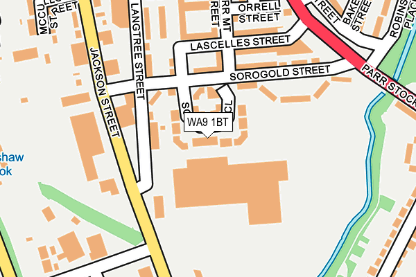 WA9 1BT map - OS OpenMap – Local (Ordnance Survey) WA9 1BT map - OS OpenMap – Local (Ordnance Survey)