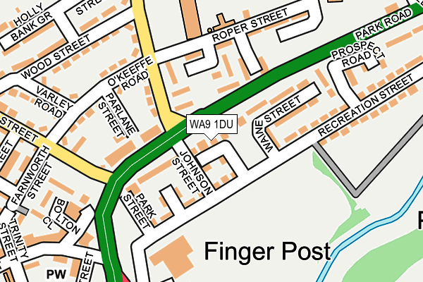 WA9 1DU map - OS OpenMap – Local (Ordnance Survey) WA9 1DU map - OS OpenMap – Local (Ordnance Survey)