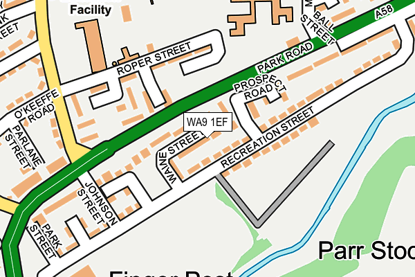 WA9 1EF map - OS OpenMap – Local (Ordnance Survey) WA9 1EF map - OS OpenMap – Local (Ordnance Survey)