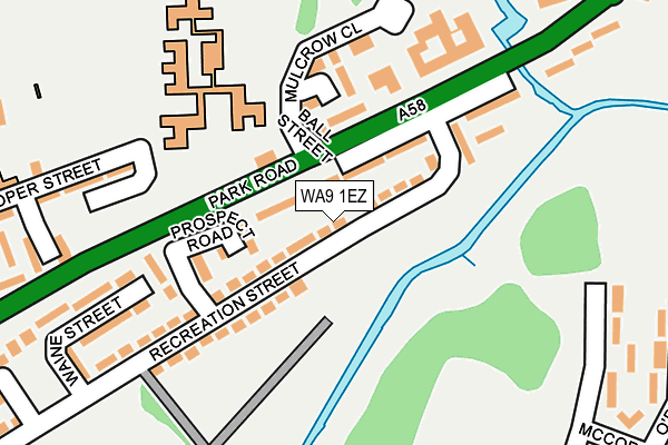 WA9 1EZ map - OS OpenMap – Local (Ordnance Survey) WA9 1EZ map - OS OpenMap – Local (Ordnance Survey)