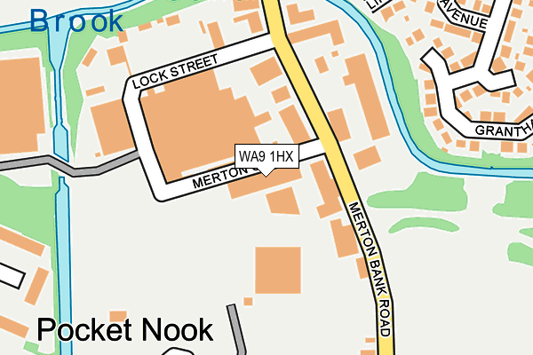 WA9 1HX map - OS OpenMap – Local (Ordnance Survey) WA9 1HX map - OS OpenMap – Local (Ordnance Survey)