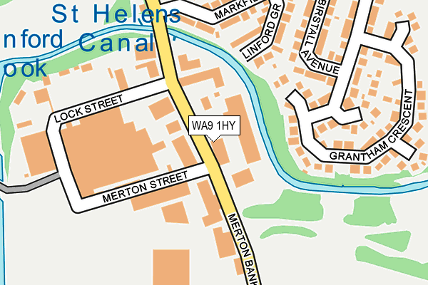 WA9 1HY map - OS OpenMap – Local (Ordnance Survey) WA9 1HY map - OS OpenMap – Local (Ordnance Survey)