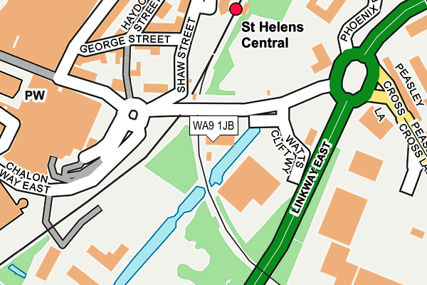 WA9 1JB map - OS OpenMap – Local (Ordnance Survey) WA9 1JB map - OS OpenMap – Local (Ordnance Survey)