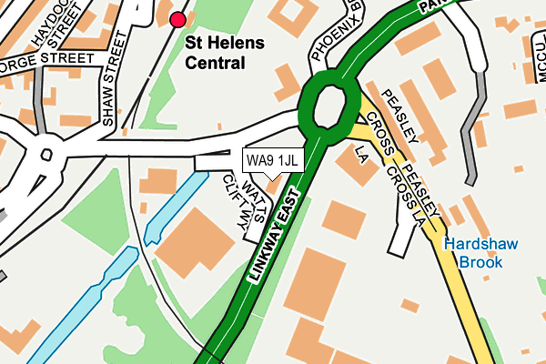 WA9 1JL map - OS OpenMap – Local (Ordnance Survey) WA9 1JL map - OS OpenMap – Local (Ordnance Survey)