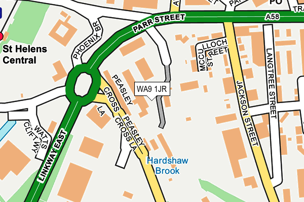 WA9 1JR map - OS OpenMap – Local (Ordnance Survey) WA9 1JR map - OS OpenMap – Local (Ordnance Survey)