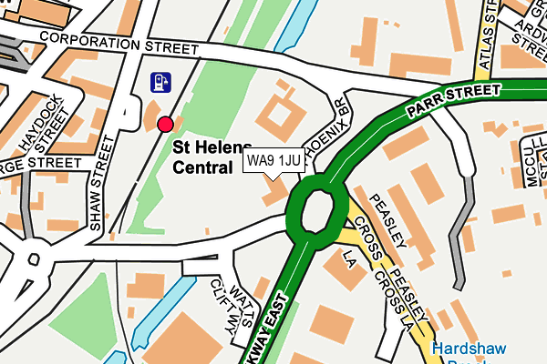 WA9 1JU map - OS OpenMap – Local (Ordnance Survey) WA9 1JU map - OS OpenMap – Local (Ordnance Survey)