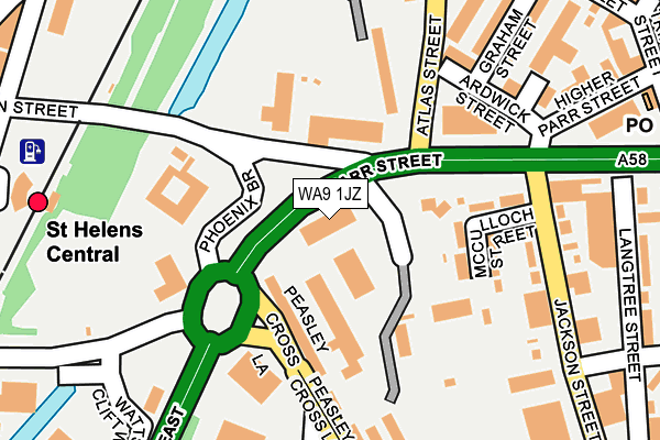 WA9 1JZ map - OS OpenMap – Local (Ordnance Survey) WA9 1JZ map - OS OpenMap – Local (Ordnance Survey)