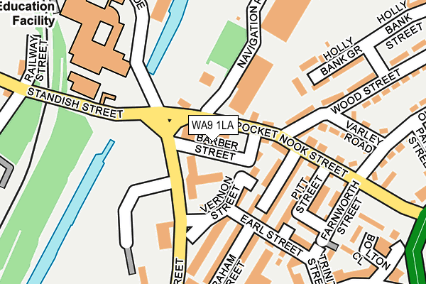 WA9 1LA map - OS OpenMap – Local (Ordnance Survey) WA9 1LA map - OS OpenMap – Local (Ordnance Survey)