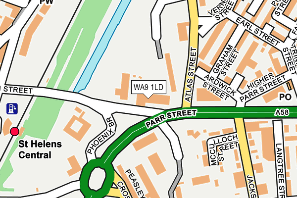 WA9 1LD map - OS OpenMap – Local (Ordnance Survey) WA9 1LD map - OS OpenMap – Local (Ordnance Survey)