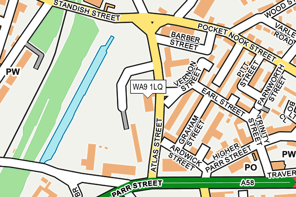 WA9 1LQ map - OS OpenMap – Local (Ordnance Survey) WA9 1LQ map - OS OpenMap – Local (Ordnance Survey)