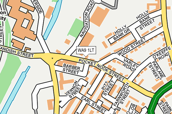 WA9 1LT map - OS OpenMap – Local (Ordnance Survey) WA9 1LT map - OS OpenMap – Local (Ordnance Survey)