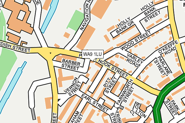 WA9 1LU map - OS OpenMap – Local (Ordnance Survey) WA9 1LU map - OS OpenMap – Local (Ordnance Survey)