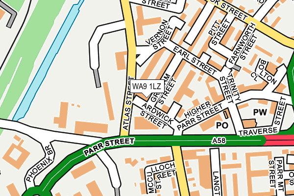 WA9 1LZ map - OS OpenMap – Local (Ordnance Survey) WA9 1LZ map - OS OpenMap – Local (Ordnance Survey)