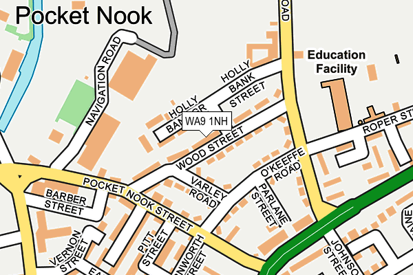 WA9 1NH map - OS OpenMap – Local (Ordnance Survey) WA9 1NH map - OS OpenMap – Local (Ordnance Survey)