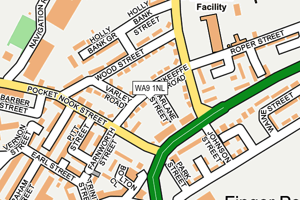 WA9 1NL map - OS OpenMap – Local (Ordnance Survey) WA9 1NL map - OS OpenMap – Local (Ordnance Survey)