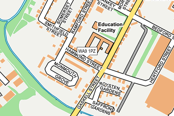 WA9 1PZ map - OS OpenMap – Local (Ordnance Survey) WA9 1PZ map - OS OpenMap – Local (Ordnance Survey)