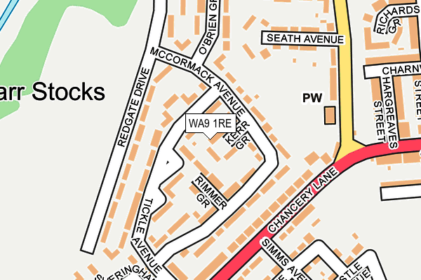 WA9 1RE map - OS OpenMap – Local (Ordnance Survey) WA9 1RE map - OS OpenMap – Local (Ordnance Survey)