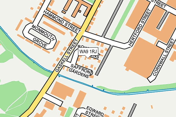 WA9 1RJ map - OS OpenMap – Local (Ordnance Survey) WA9 1RJ map - OS OpenMap – Local (Ordnance Survey)