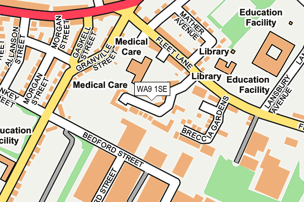 WA9 1SE map - OS OpenMap – Local (Ordnance Survey) WA9 1SE map - OS OpenMap – Local (Ordnance Survey)