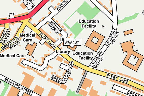 WA9 1SY map - OS OpenMap – Local (Ordnance Survey) WA9 1SY map - OS OpenMap – Local (Ordnance Survey)