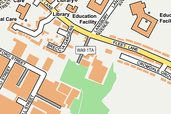 WA9 1TA map - OS OpenMap – Local (Ordnance Survey) WA9 1TA map - OS OpenMap – Local (Ordnance Survey)
