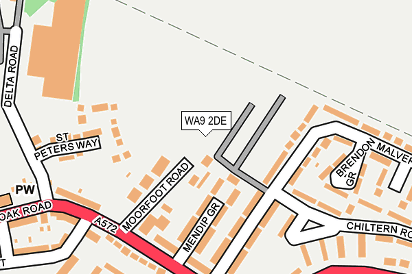 WA9 2DE map - OS OpenMap – Local (Ordnance Survey) WA9 2DE map - OS OpenMap – Local (Ordnance Survey)