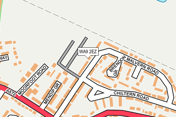 WA9 2EZ map - OS OpenMap – Local (Ordnance Survey) WA9 2EZ map - OS OpenMap – Local (Ordnance Survey)