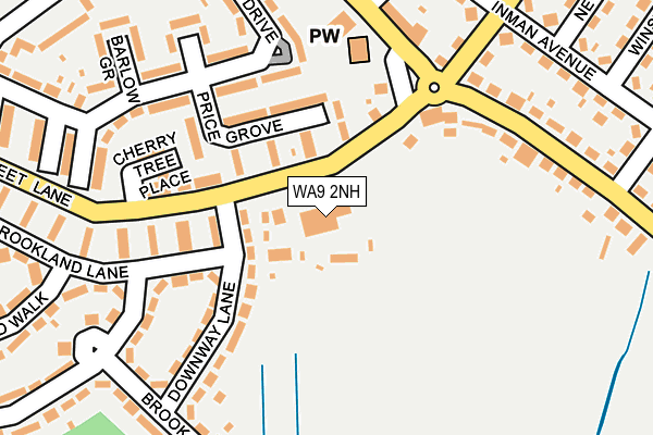 WA9 2NH map - OS OpenMap – Local (Ordnance Survey) WA9 2NH map - OS OpenMap – Local (Ordnance Survey)