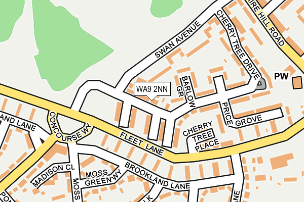 WA9 2NN map - OS OpenMap – Local (Ordnance Survey) WA9 2NN map - OS OpenMap – Local (Ordnance Survey)