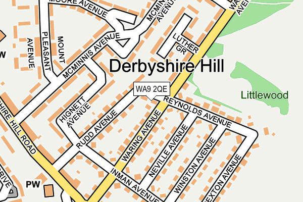 WA9 2QE map - OS OpenMap – Local (Ordnance Survey) WA9 2QE map - OS OpenMap – Local (Ordnance Survey)